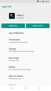 App Settings SIGNL4 Android