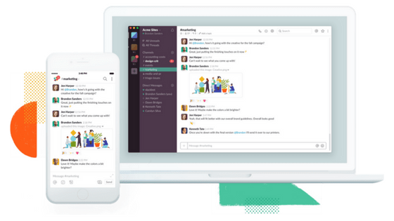 Mobile and Web Slack Interfaces