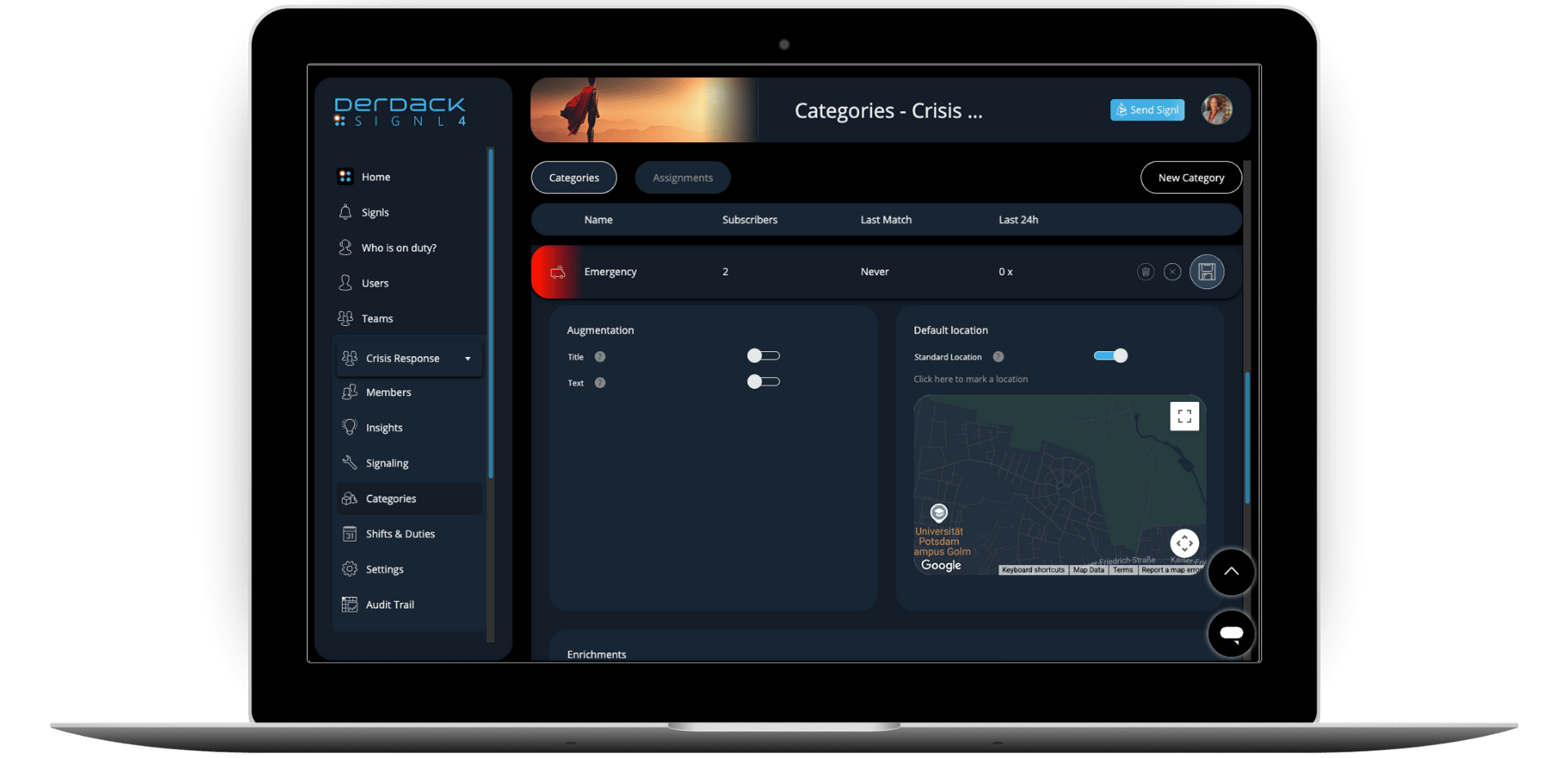 Emergency Alerting - 1-click Alerting Emergency Alerting - 1-click Alerting
