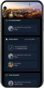 Dienst in der mobilen SIGNL4 App