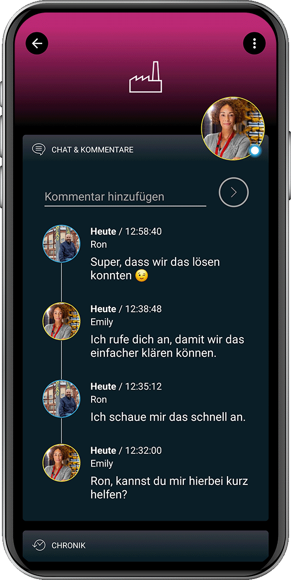 Chat in der mobilen App von SIGNL4