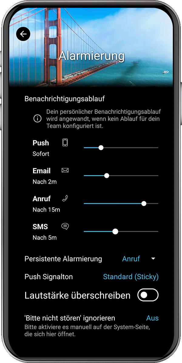 Alarmierungs-App-SIGNL4-Benachrichtigungsablauf SIGNL4 bietet eine Vielzahl an Benachrichtigungsmöglichkeiten für dein ServiceNow Incident Management