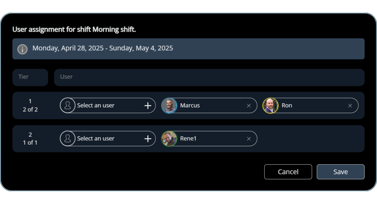 User Assignment in the SIGNL4 Webportal