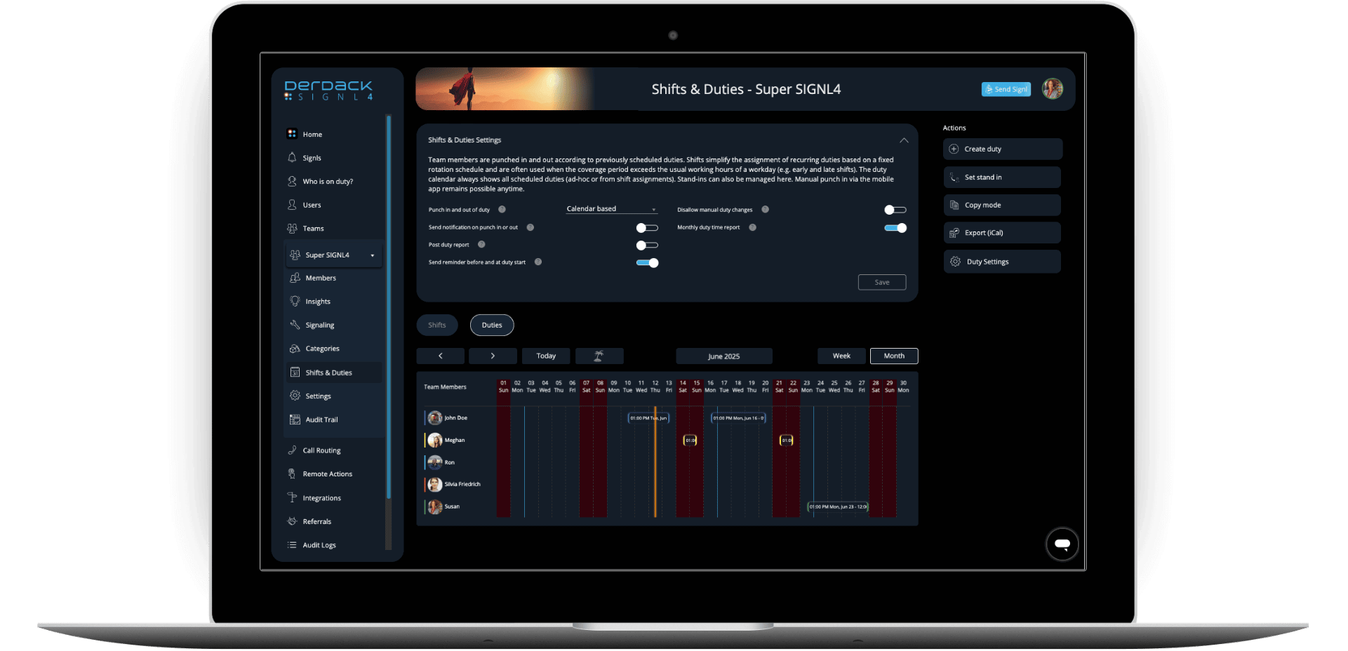 SIGNL4 routes SCADA alarm notifications to the right people based on integrated duty scheduling
