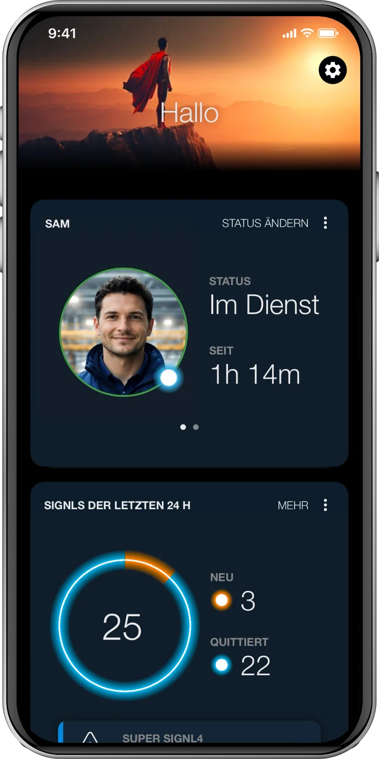 Alarmierung und Reaktion mit der SIGNL4-App